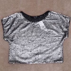 Sequin crop top Forever 21